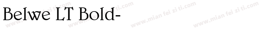 Belwe LT Bold字体转换